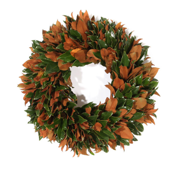 Holiday Holly Wreath with green and brown leaves, perfect for Christmas and winter decorations. Eleg.