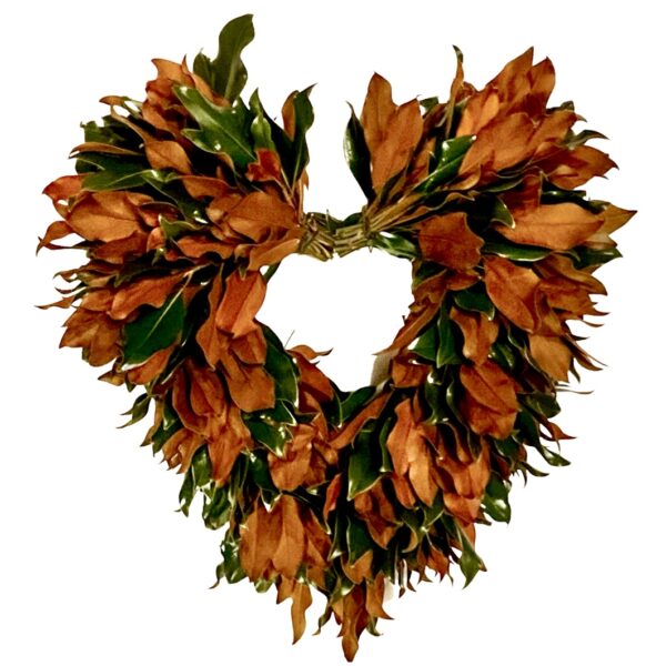 Weston Farms Magnolia Heart Wreath