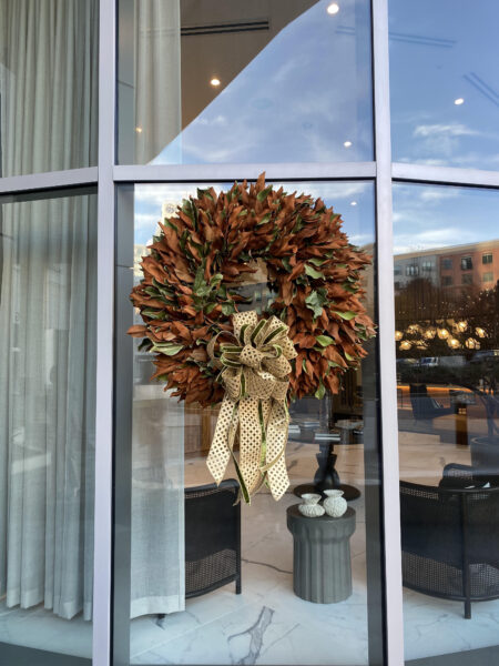 Brown Velvet 38" Wreath