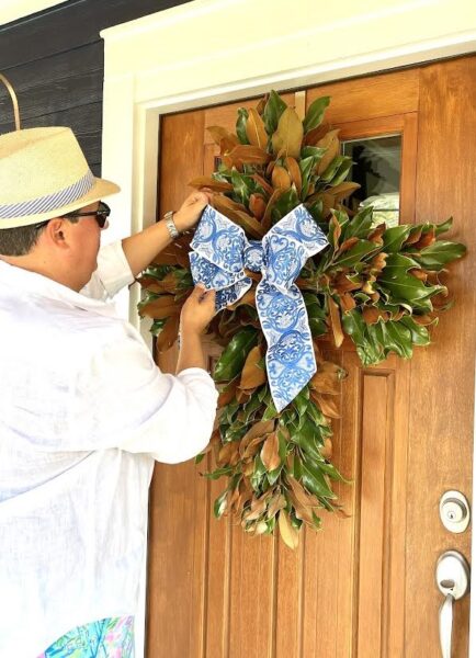 Magnolia Cross Wreath