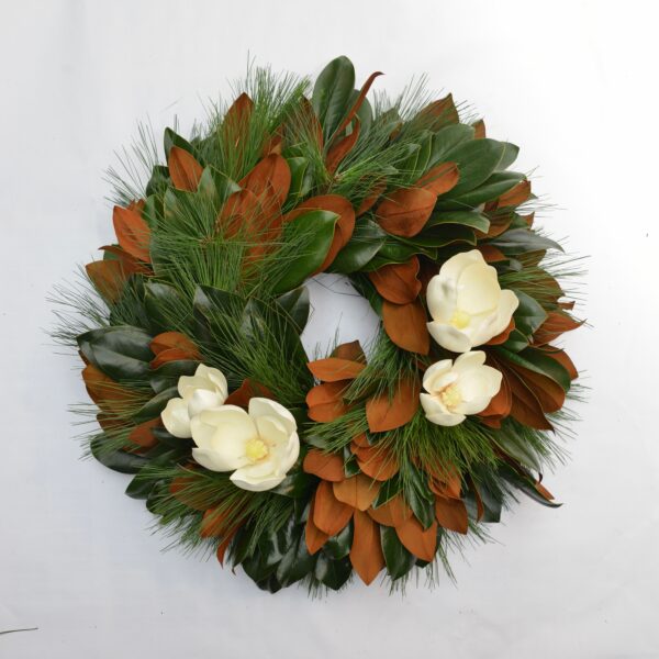 The Dove Wreath - Two Small & Two Large Flowers
