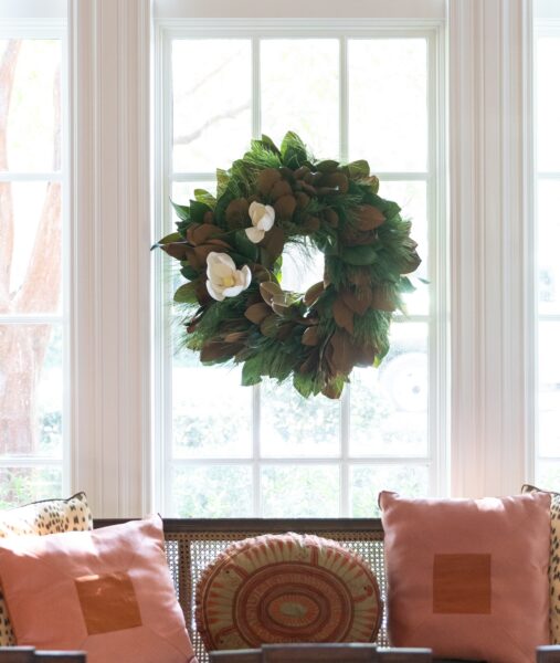 The Dove Wreath - One Large & One Small Flower